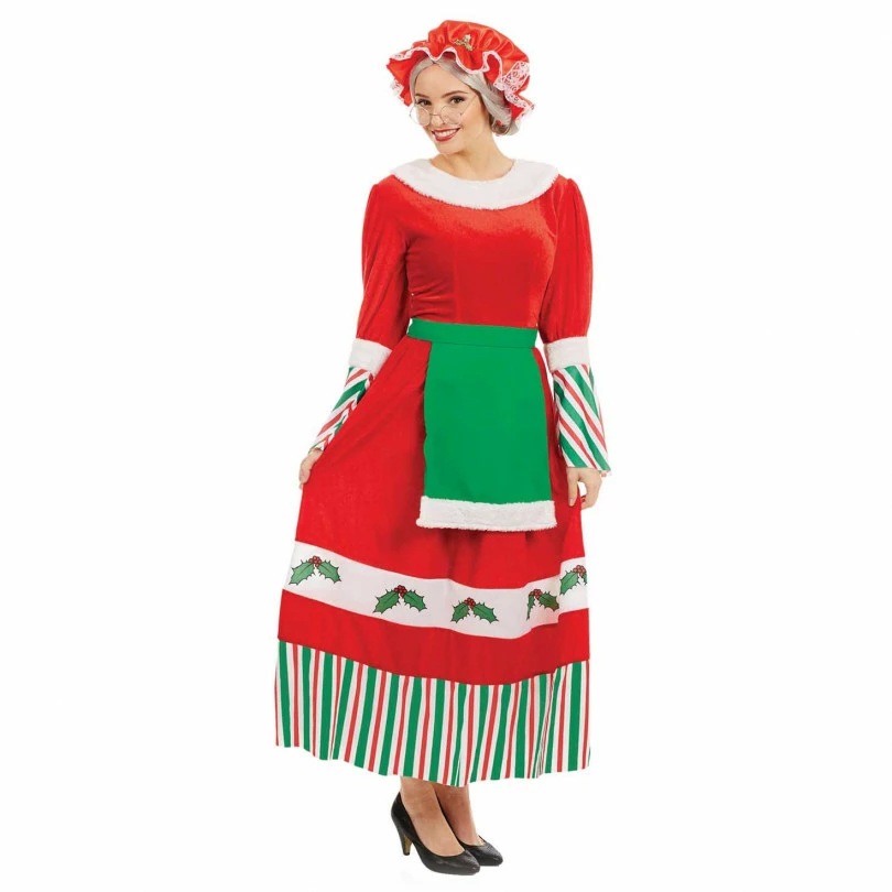 Womens Mrs Claus Costume 4 Womens Mrs Claus Costume - Image 2