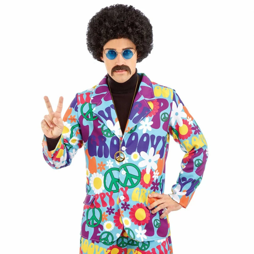 Mens Groovy Hippie Suit Costume 5 Mens Groovy Hippie Suit Costume - Image 3