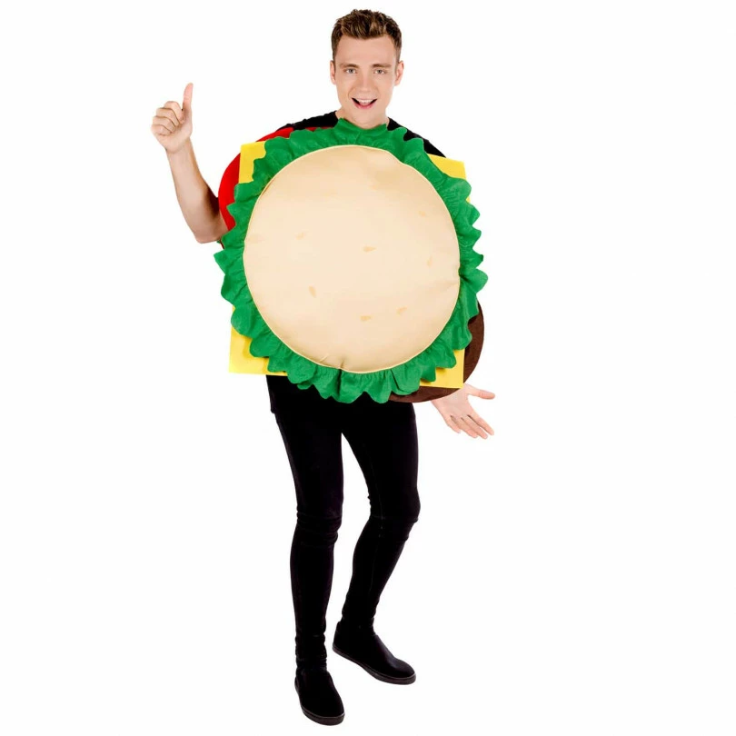 Adult Cheese Burger Costume 3 Adult Cheese Burger Costume