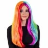 Deluxe Long Straight Rainbow Wig 1 Deluxe Long Straight Rainbow Wig -Morphsuits Sales Shop m1 4 5 4532 1