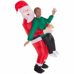 Giant Santa Pick Me Up Inflatable Costume -Morphsuits Sales Shop m1 i m img 4101