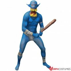 Jaw Dropper Orc Morphsuit - Blue -Morphsuits Sales Shop m1 j a jaw dropper orc morphsuit blue 23