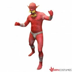 Jaw Dropper Orc Morphsuit - Red -Morphsuits Sales Shop m1 j a jaw dropper orc morphsuit red 24