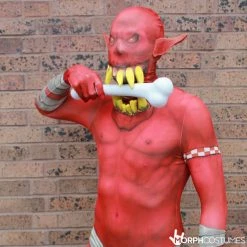 Jaw Dropper Orc Morphsuit - Red -Morphsuits Sales Shop m1 j a jaw dropper orc morphsuit red 26