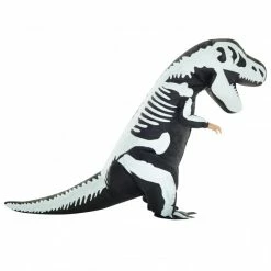 Kids Giant T-Rex Skeleton Inflatable Costume -Morphsuits Sales Shop m1 k i kids giant t rex skeleton inflatable costume 4