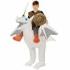 Kids White Ride On Dragon Inflatable Costume -Morphsuits Sales Shop m1 m c mckroiwd front 4 2