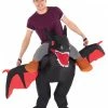 Black Ride On Dragon Inflatable Costume -Morphsuits Sales Shop m1 m c mcroids front 2 m 1