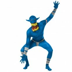 Jaw Dropper Orc Morphsuit - Blue -Morphsuits Sales Shop m1 m l mlorb 4