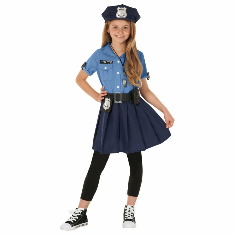 Kids Blue Police Costume 4 Kids Blue Police Costume - Image 2