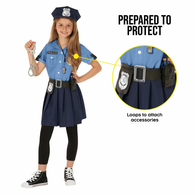 Kids Blue Police Costume 7 Kids Blue Police Costume - Image 5