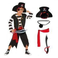 Kids Basic Pirate Deckhand Costume -Morphsuits Sales Shop mckbpd pirate basic kids feature