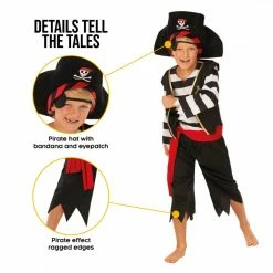 Kids Basic Pirate Deckhand Costume -Morphsuits Sales Shop mckbpd pirate basic kids feature3