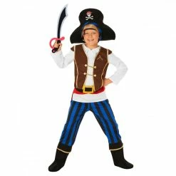 Kids Blue Stripe Pirate Costume 11 Kids Blue Stripe Pirate Costume -Morphsuits Sales Shop mckbsp pirate blue kids 03