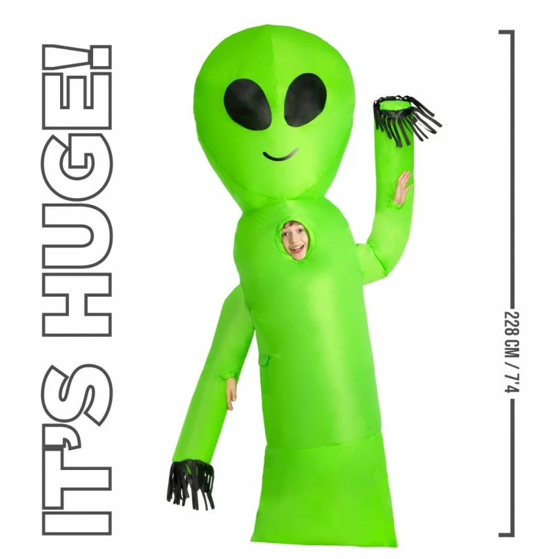 Kids Wavy Arms Alien Inflatable Costume 9 Kids Wavy Arms Alien Inflatable Costume - Image 7
