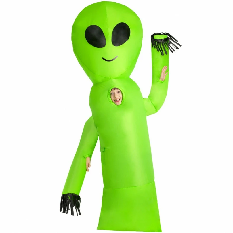 Kids Wavy Arms Alien Inflatable Costume 4 Kids Wavy Arms Alien Inflatable Costume - Image 2