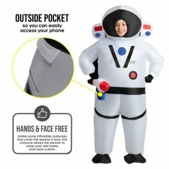 Kids Astronaut With Soundchip Inflatable Costume -Morphsuits Sales Shop mckiasc astronaut inflatable kids 01