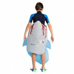 Kids Lil' Man Eating Shark Inflatable Costume -Morphsuits Sales Shop mckimes man eating shark kids secondary 2 1