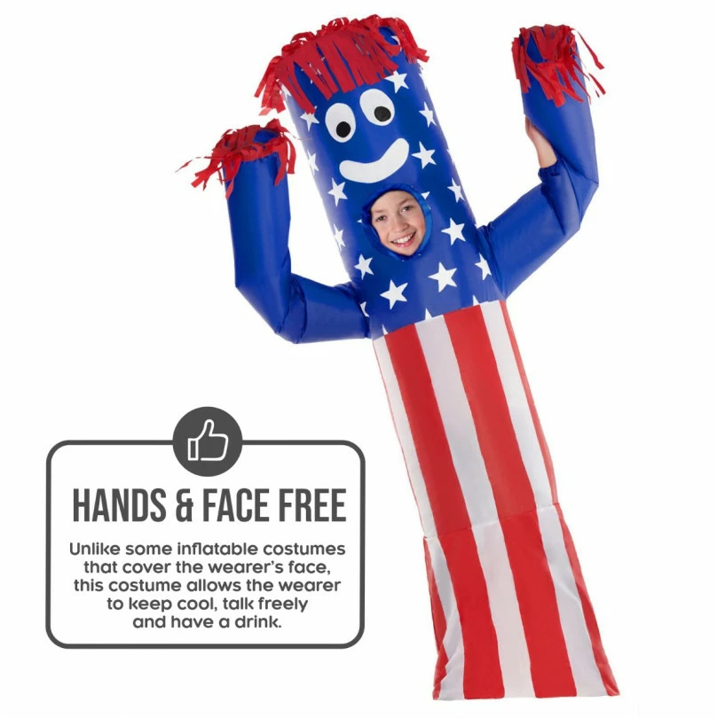 Kids Inflatable Wavy Arm Guy USA Costume 8 Kids Inflatable Wavy Arm Guy USA Costume - Image 6