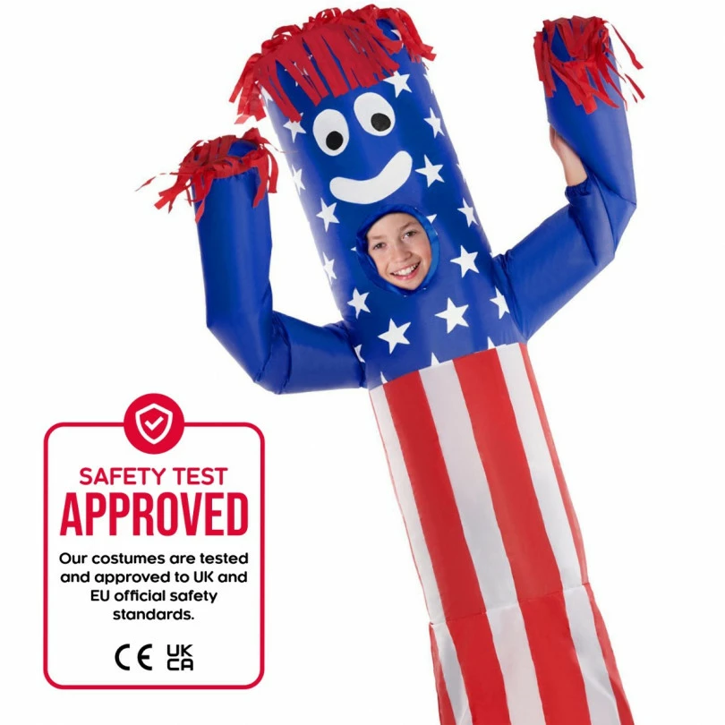 Kids Inflatable Wavy Arm Guy USA Costume 9 Kids Inflatable Wavy Arm Guy USA Costume - Image 7