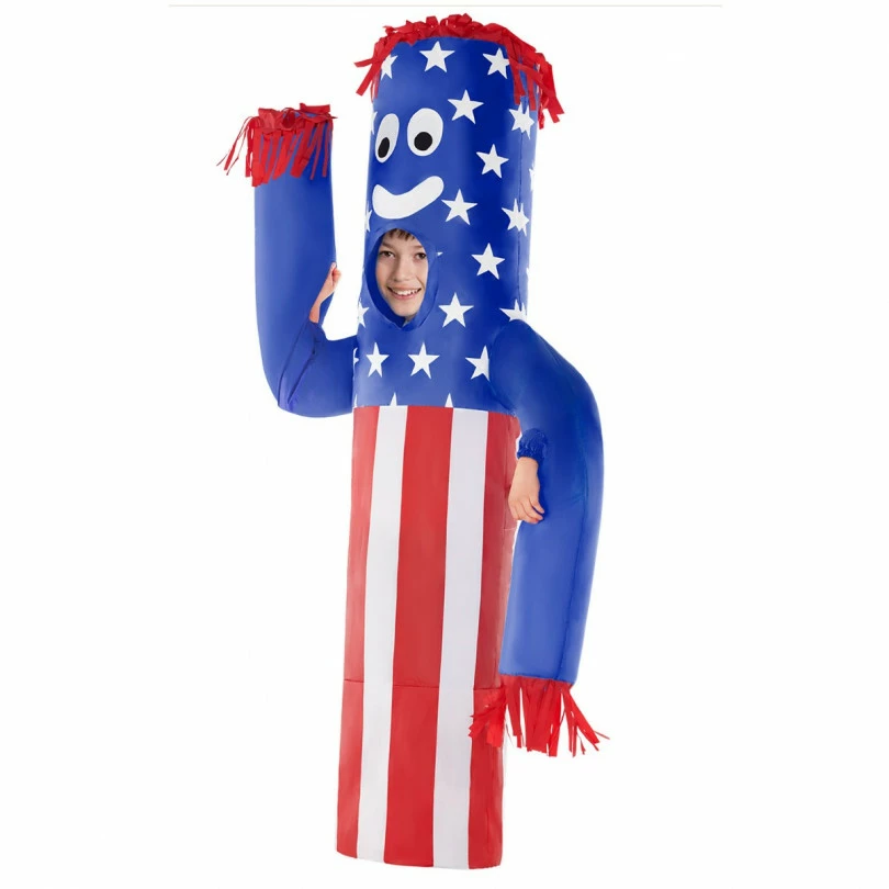 Kids Inflatable Wavy Arm Guy USA Costume 4 Kids Inflatable Wavy Arm Guy USA Costume - Image 2