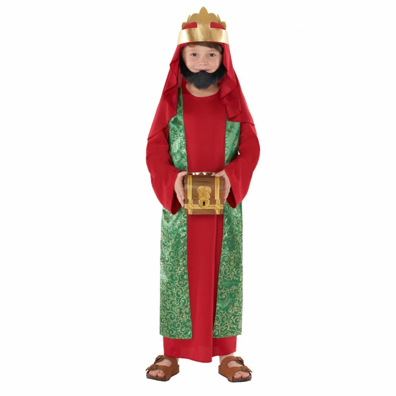 Kids Red Nativity King Costume 4 Kids Red Nativity King Costume - Image 2