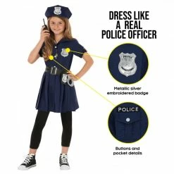 Kids Police Dress Costume Dark Blue 11 Kids Police Dress Costume Dark Blue -Morphsuits Sales Shop mcknp kids police navy4