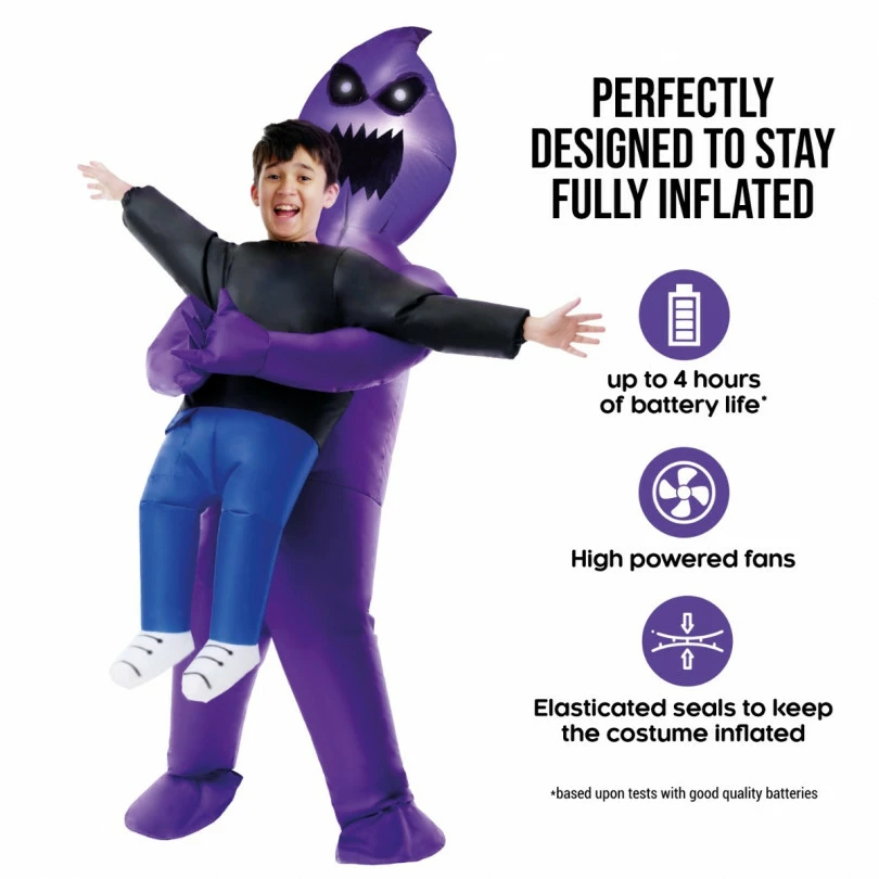 Kids Light Up Ghoul Pick Me Up Inflatable Costume 7 Kids Light Up Ghoul Pick Me Up Inflatable Costume - Image 5