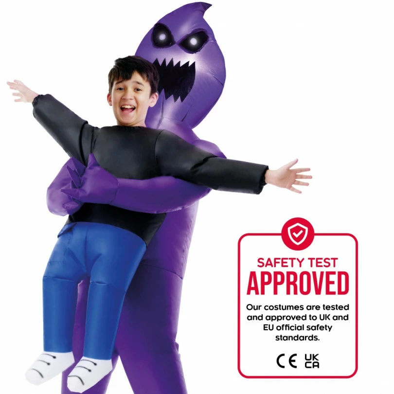 Kids Light Up Ghoul Pick Me Up Inflatable Costume 9 Kids Light Up Ghoul Pick Me Up Inflatable Costume - Image 7