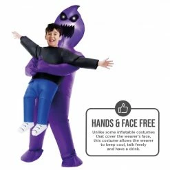 Kids Light Up Ghoul Pick Me Up Inflatable Costume 17 Kids Light Up Ghoul Pick Me Up Inflatable Costume -Morphsuits Sales Shop mckpigh light up ghoul pick me up kids feature 4