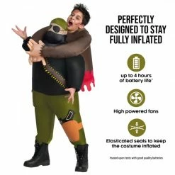Kids Zombie Pick Me Up Inflatable Costume -Morphsuits Sales Shop mckpizh zombie hunter pick me up feature 1