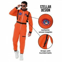 Men's Orange Astronaut Costume -Morphsuits Sales Shop mcmoa astronaut orange5