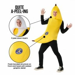 Mens Peeling Banana Costume -Morphsuits Sales Shop mcmpb banana adut feature