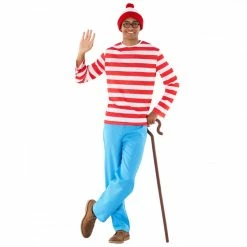 Mens Striped Wanderer Costume -Morphsuits Sales Shop mcmsw wheres wally 02