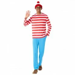 Mens Striped Wanderer Costume -Morphsuits Sales Shop mcmsw wheres wally 03
