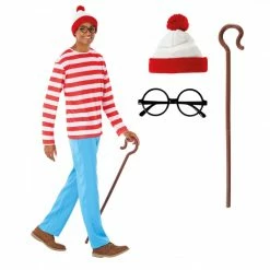 Mens Striped Wanderer Costume -Morphsuits Sales Shop mcmsw wheres wally feature
