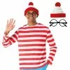 Mens Striped Wanderer Kit -Morphsuits Sales Shop mcmswk wheres wally kit