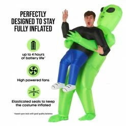 Pick Me Up Alien Inflatable Costume -Morphsuits Sales Shop mcpial alien pick me up adult feature 01