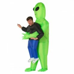 Pick Me Up Alien Inflatable Costume -Morphsuits Sales Shop mcpial alien pick me up adult secondary 2