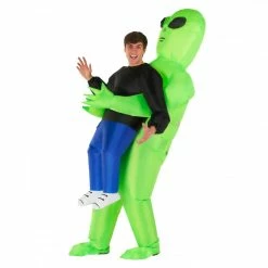 Pick Me Up Alien Inflatable Costume -Morphsuits Sales Shop mcpial alien pick me up adult secondary 5