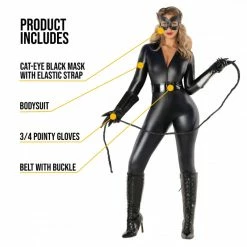 Womens Sexy Black Cat Bodysuit Costume -Morphsuits Sales Shop mcwbbl black cat bodysuit3