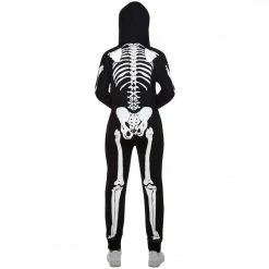 Womens Skeleton Onesie Costume (No Face) -Morphsuits Sales Shop mcwsos skeleton onesie women no face 3