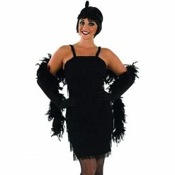 Womens Black Flapper Girl 20s Costume -Morphsuits Sales Shop womens black flapper girl 20s costume 2