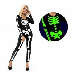 Glow Skeleton Bodysuit Womens -Morphsuits Sales Shop womens glow skeleton bodysuit 3